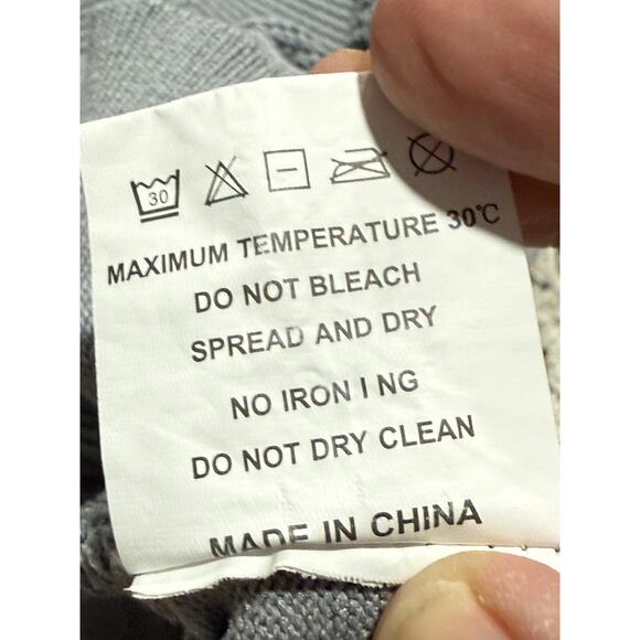 Aha Selected Ice Silk Polo Short Sleeves Shirt Knit Size Medium Gray Y2K Stretch - Picture 8 of 8